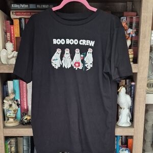 Boo Boo Crew Black Graphic Tee